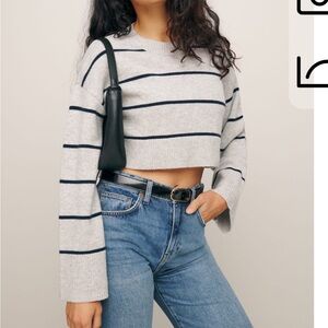 Reformation Paloma Sweater crop cashmere
